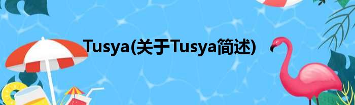 Tusya(对于Tusya简述)