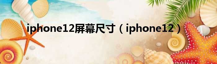 iphone12屏幕尺寸（iphone12）