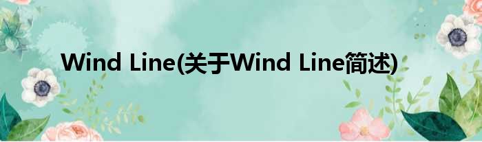 Wind Line(对于Wind Line简述)