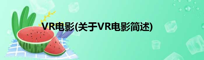 VR片子(对于VR片子简述)
