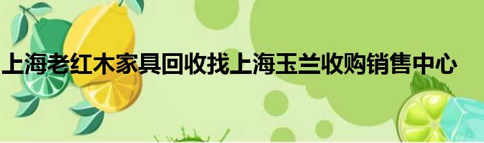 上海老红木家具接管找上海玉兰笼络销售中间