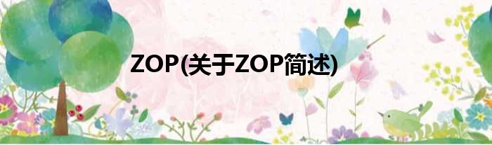 ZOP(对于ZOP简述)