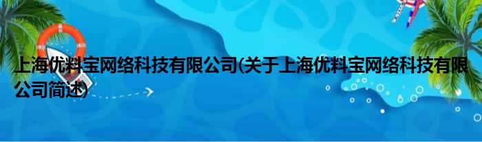 上海优料宝收集科技有限公司(对于上海优料宝收集科技有限公司简述)