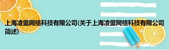 上海凌盟收集科技有限公司(对于上海凌盟收集科技有限公司简述)