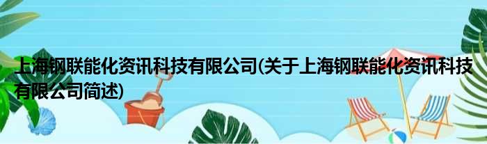 上海钢联能化资讯科技有限公司(对于上海钢联能化资讯科技有限公司简述)