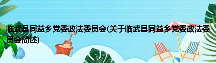 临武县同益乡党委政法委员会(对于临武县同益乡党委政法委员会简述)